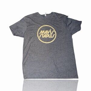 Mavis Staples T-Shirt Unisex XL Heather Charcoal Gray Circle Logo